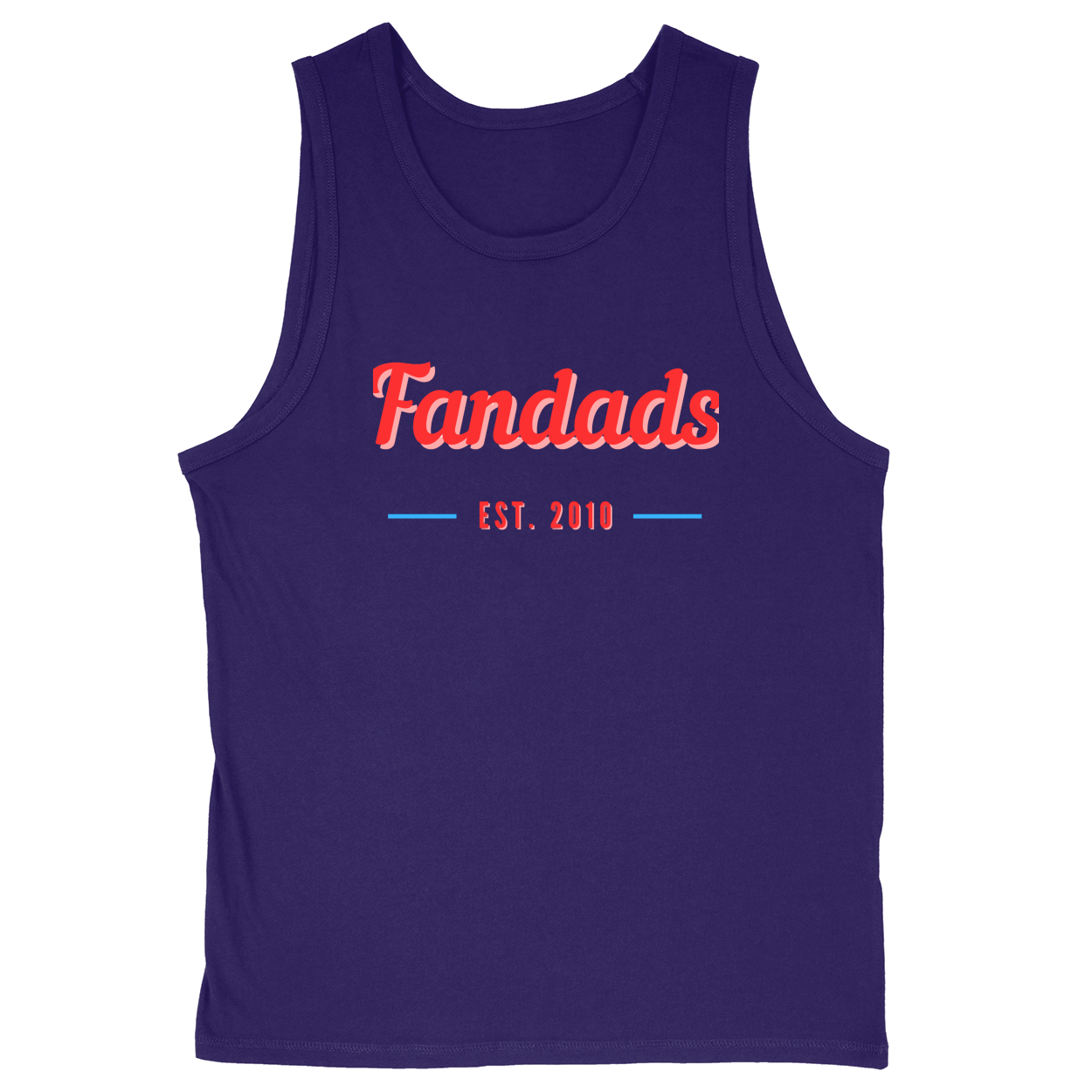 Soft Style Unisex Tank Top - Purple - front***Purple|||Soft Style Unisex Tank Top