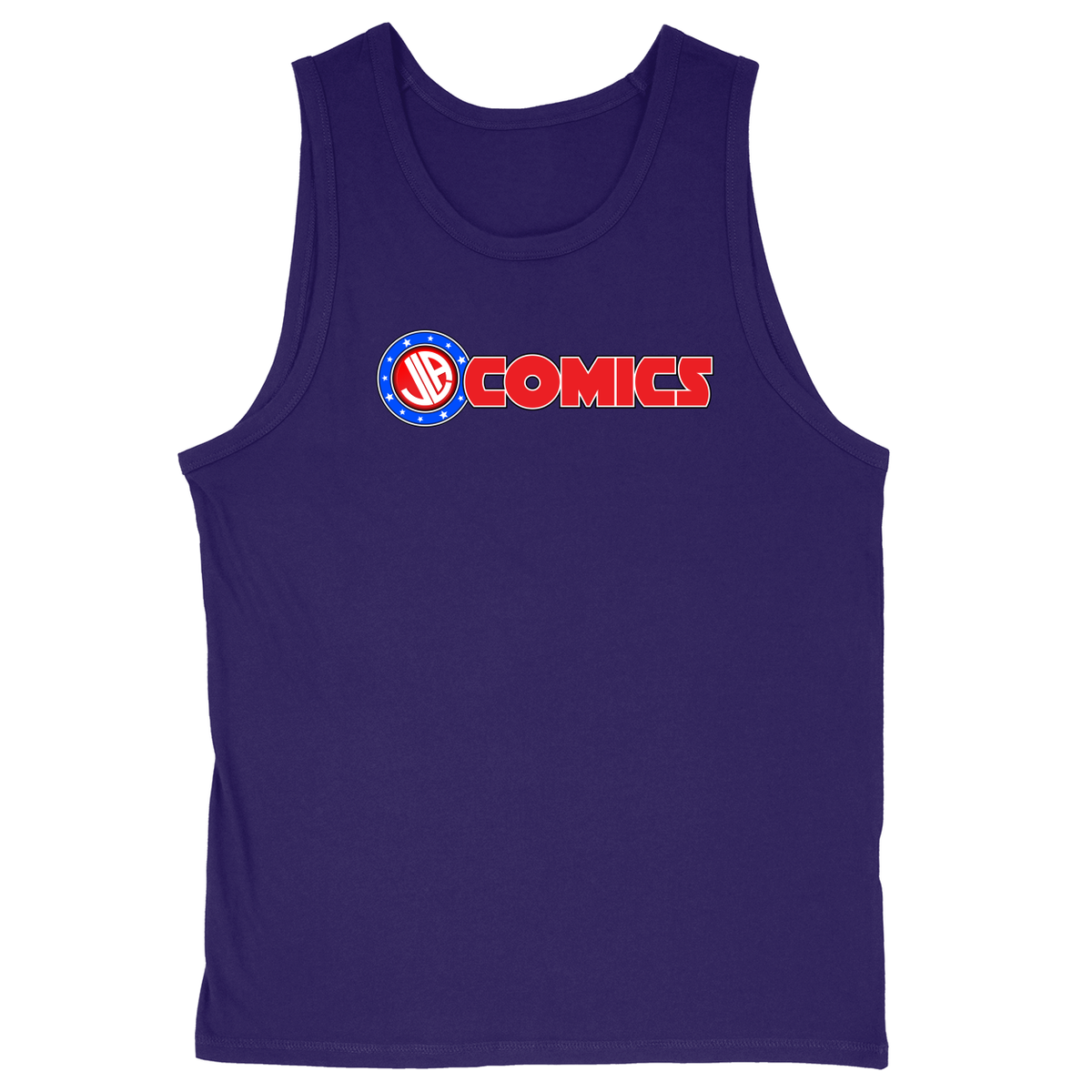 Soft Style Unisex Tank Top - Purple - front***Purple|||Soft Style Unisex Tank Top