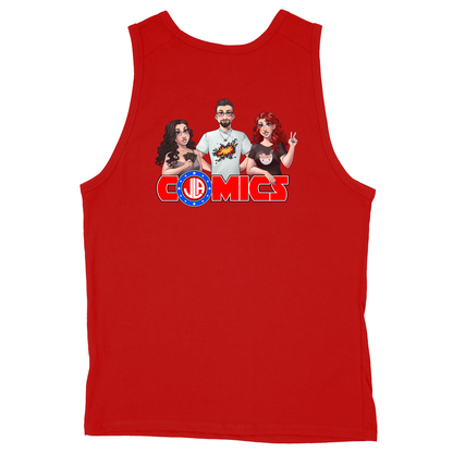 Soft Style Unisex Tank Top - Red - back
