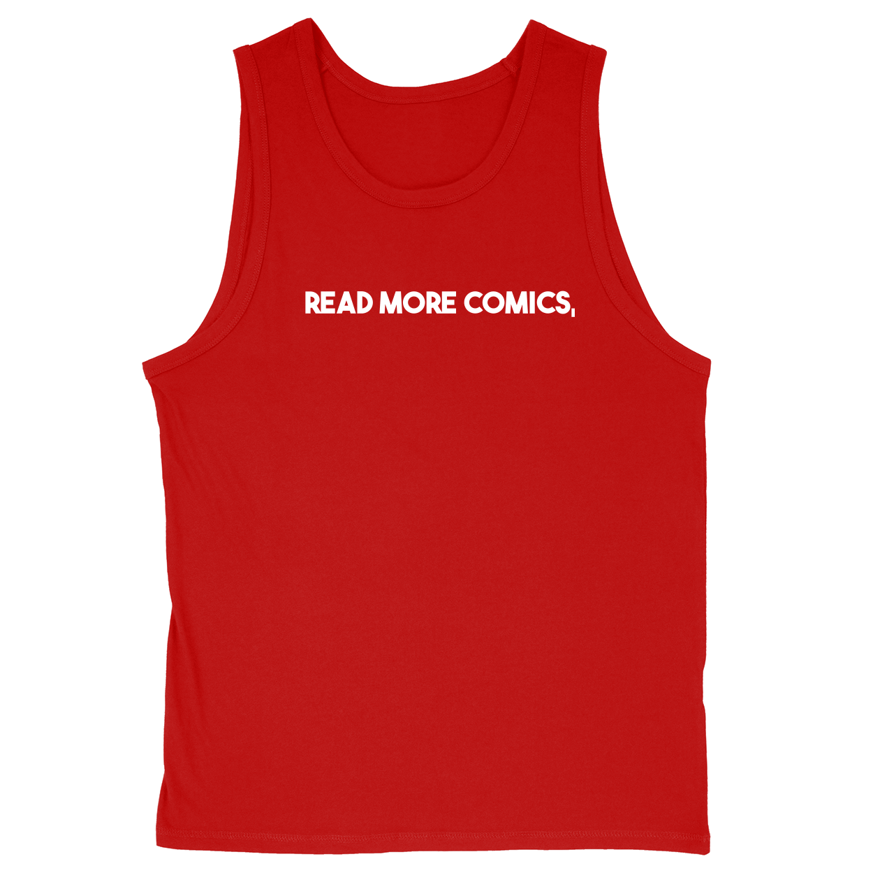 Soft Style Unisex Tank Top - Red - front