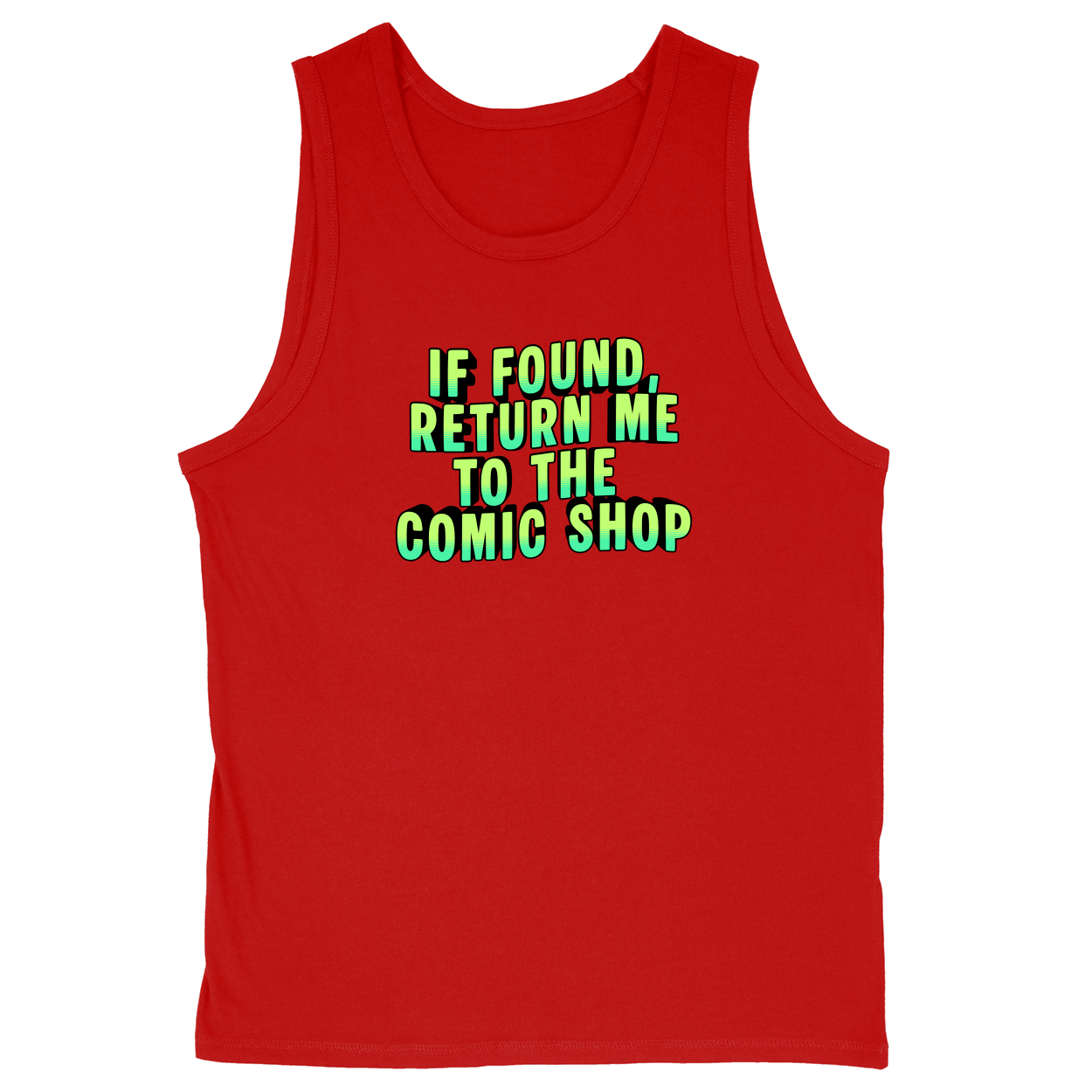 Soft Style Unisex Tank Top - Red - front***Red|||Soft Style Unisex Tank Top