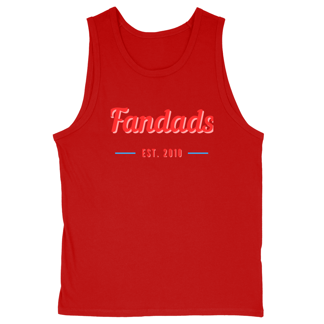 Soft Style Unisex Tank Top - Red - front***Red|||Soft Style Unisex Tank Top