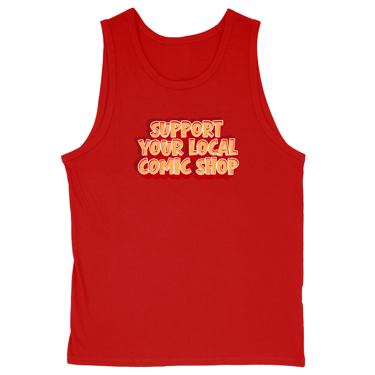 Soft Style Unisex Tank Top - Red - front