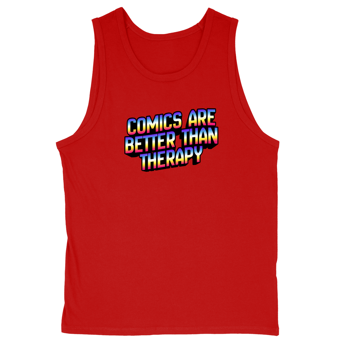 Soft Style Unisex Tank Top - Red - front