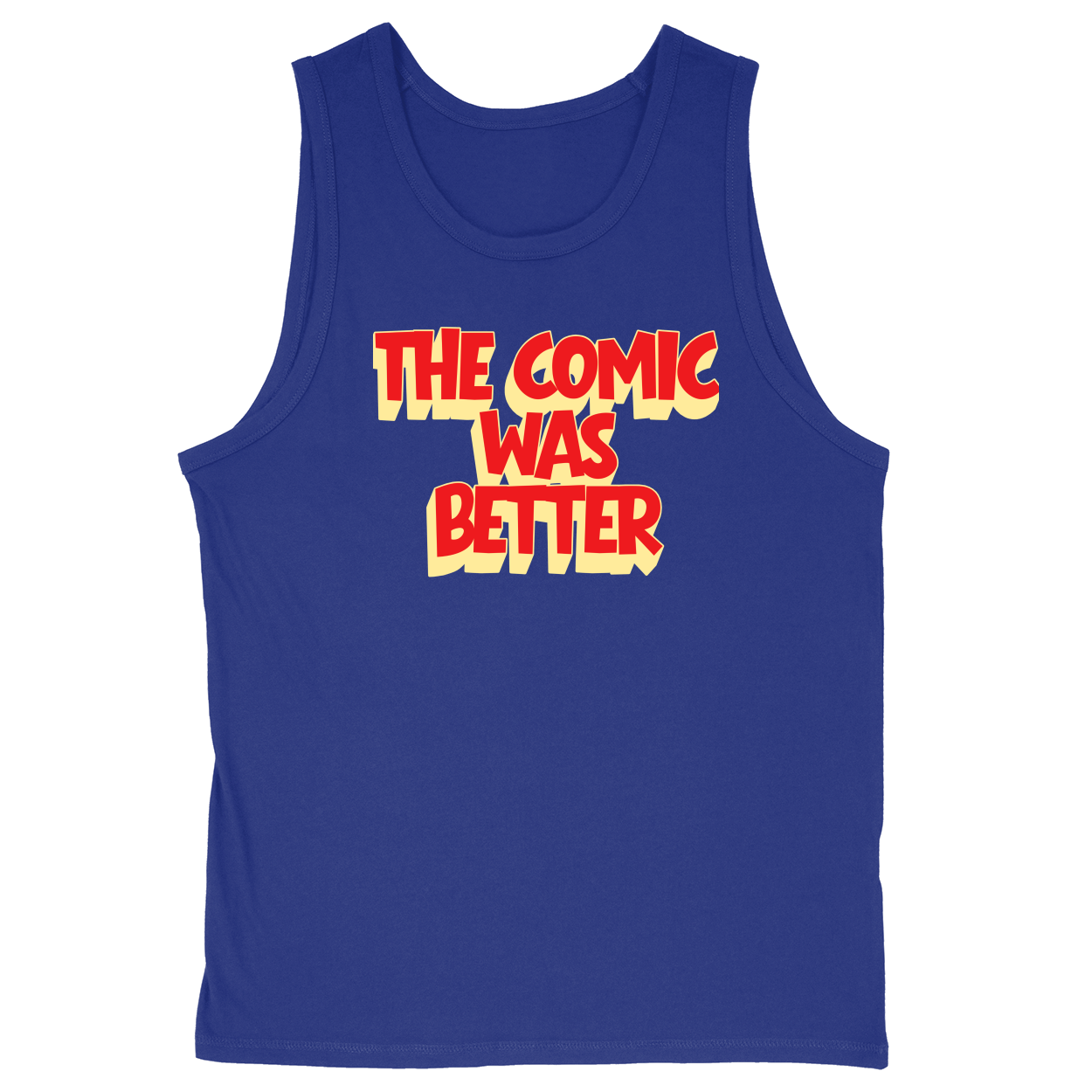 Soft Style Unisex Tank Top - Royal - front***Royal|||Soft Style Unisex Tank Top