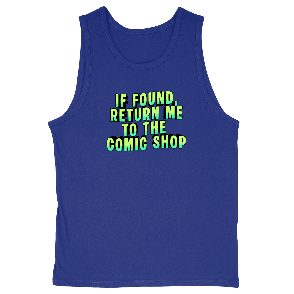 Soft Style Unisex Tank Top - Royal - front***Royal|||Soft Style Unisex Tank Top