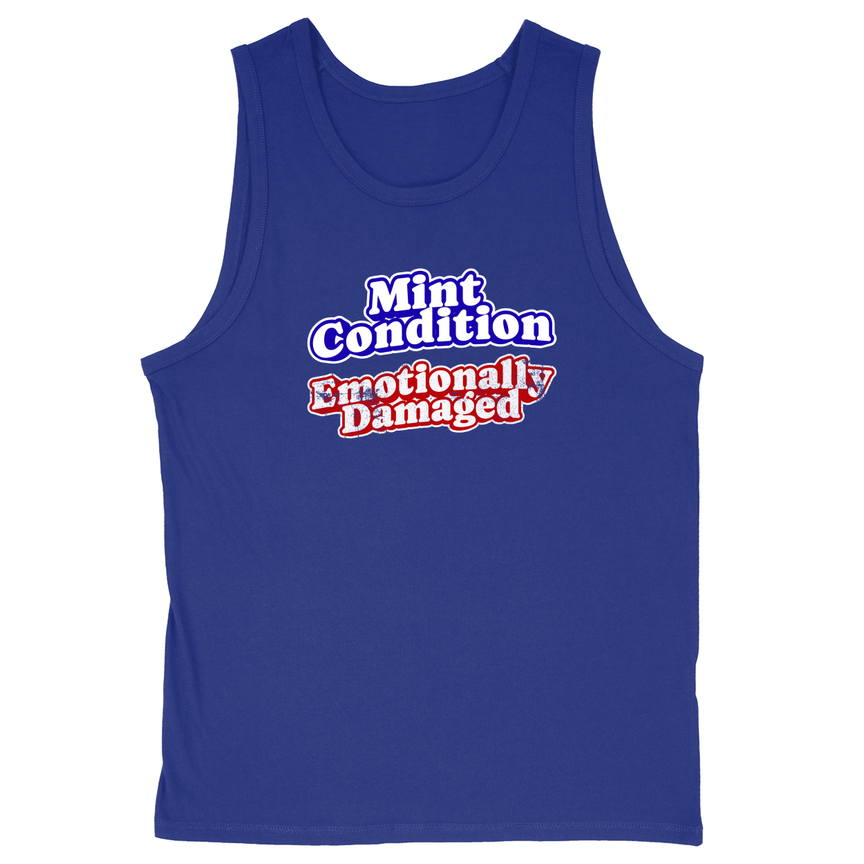 Soft Style Unisex Tank Top - Royal - front***Royal|||Soft Style Unisex Tank Top