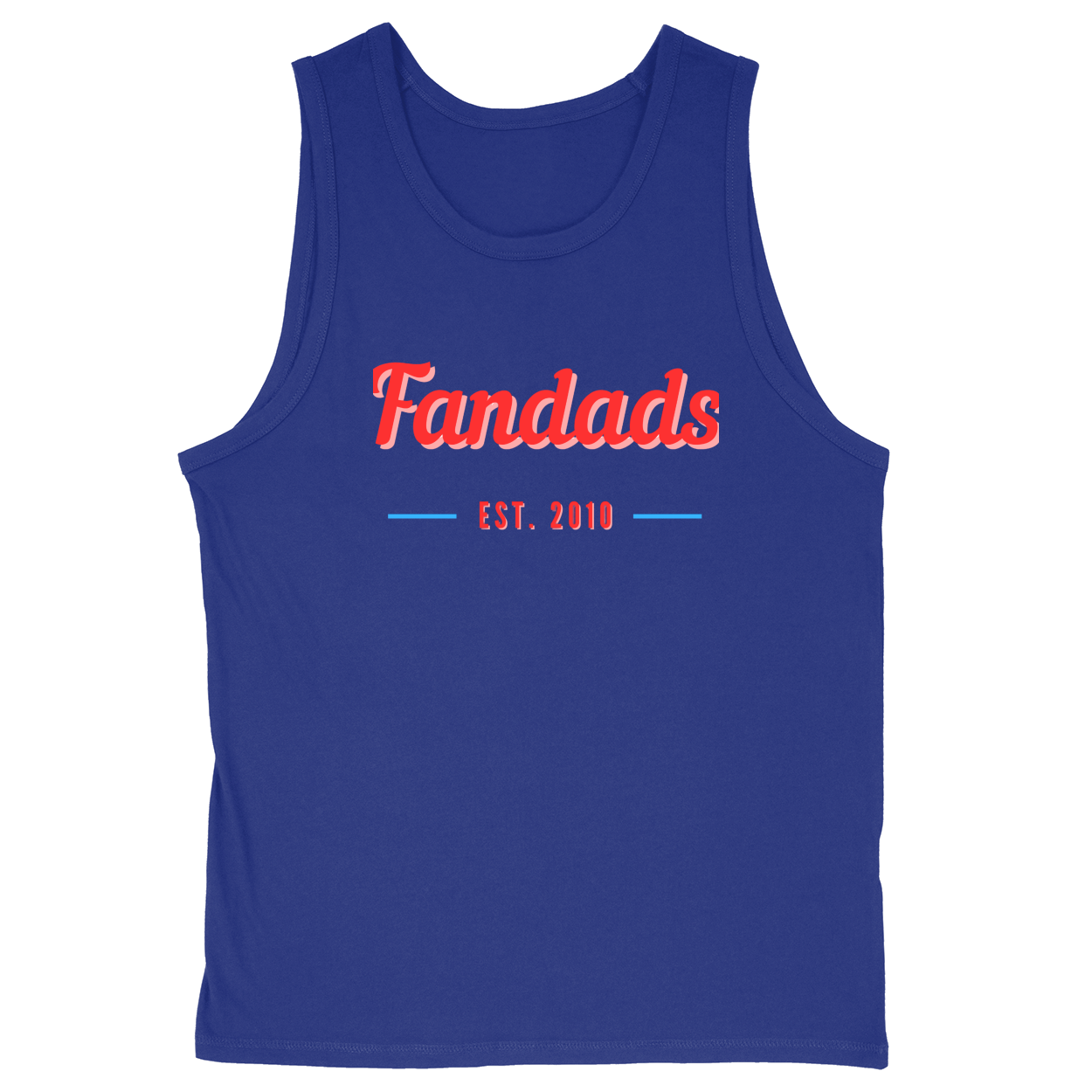 Soft Style Unisex Tank Top - Royal - front