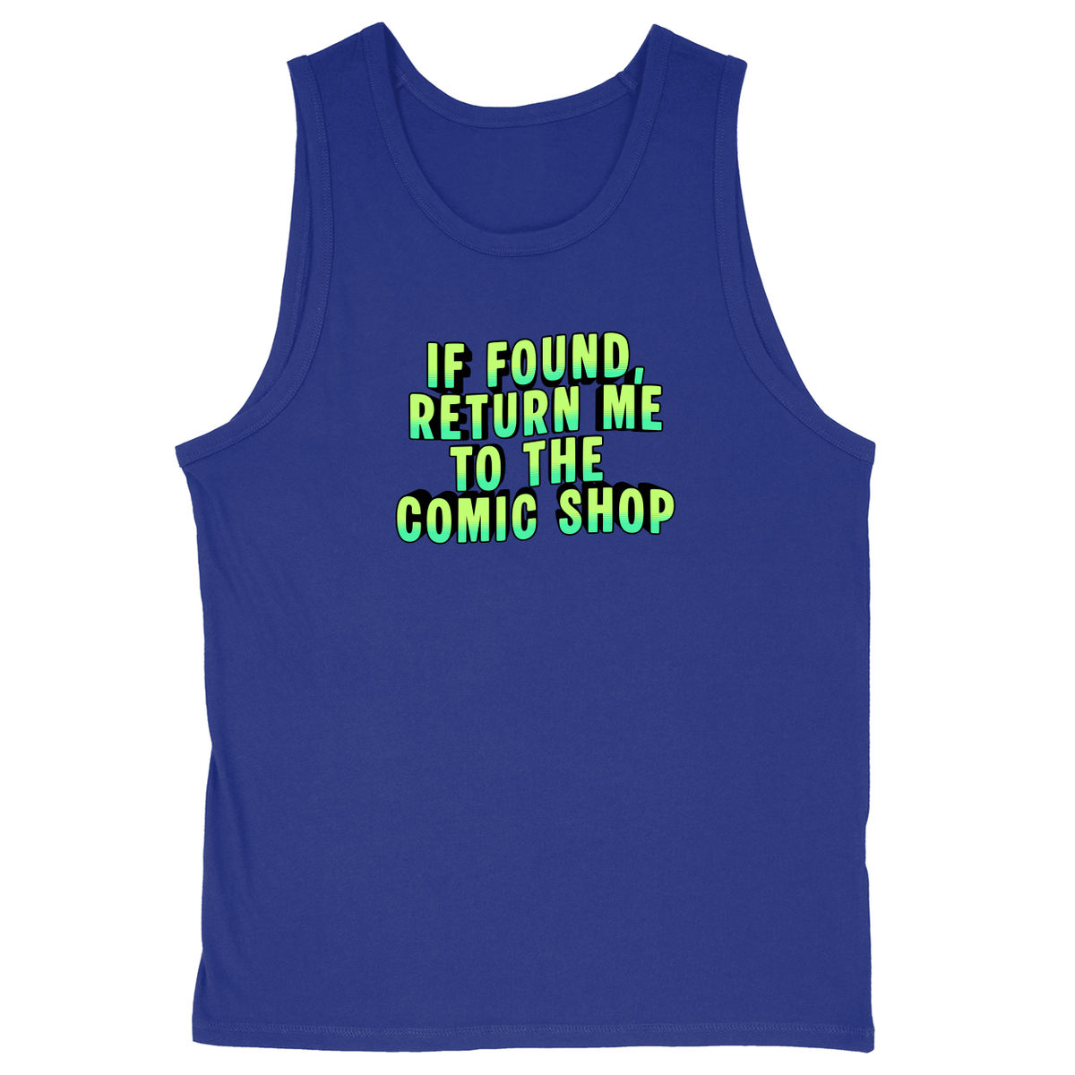Soft Style Unisex Tank Top - Royal - front***Royal|||Soft Style Unisex Tank Top