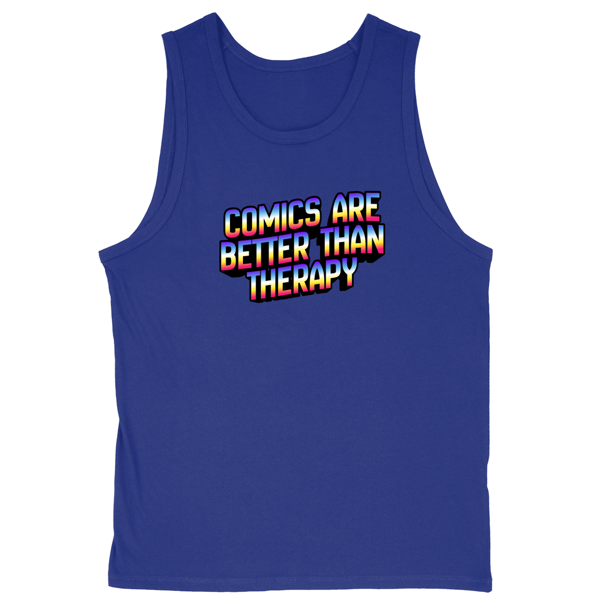 Soft Style Unisex Tank Top - Royal - front***Royal|||Soft Style Unisex Tank Top