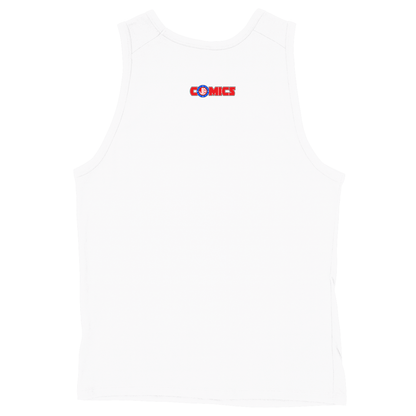 Soft Style Unisex Tank Top - White - back