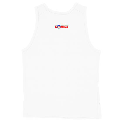 Soft Style Unisex Tank Top - White - back