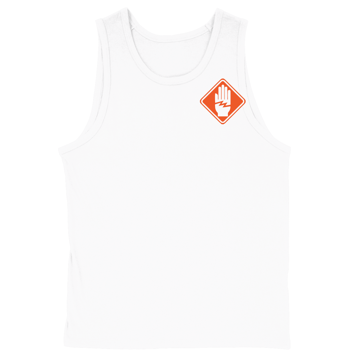 Soft Style Unisex Tank Top - White - front