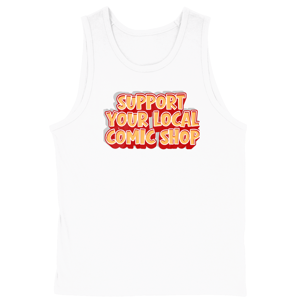 Soft Style Unisex Tank Top - White - front***White|||Soft Style Unisex Tank Top