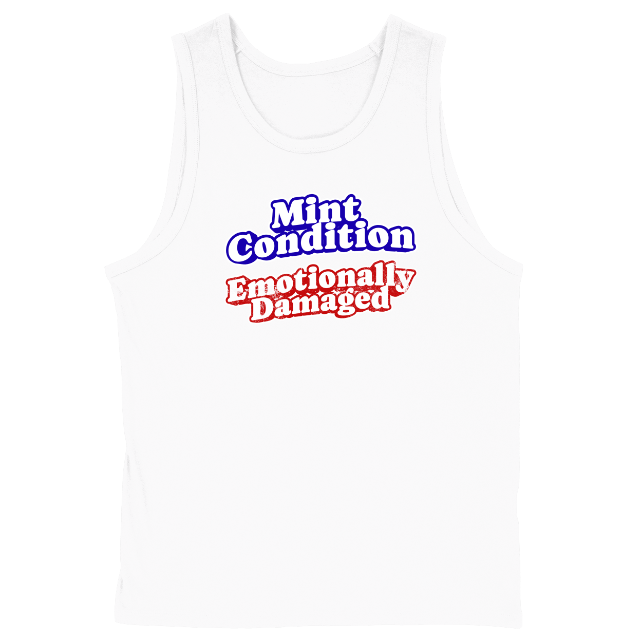 Soft Style Unisex Tank Top - White - front