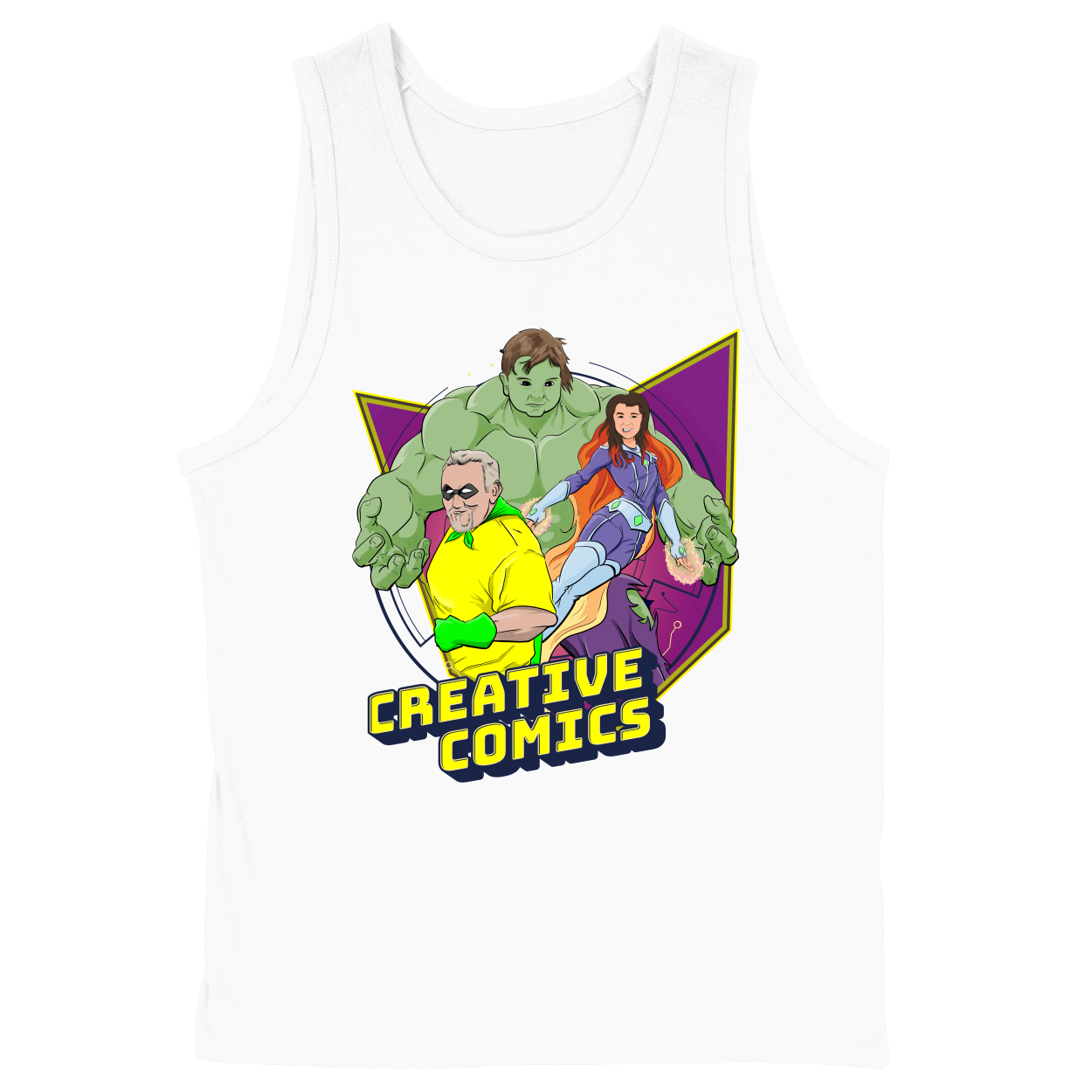 Soft Style Unisex Tank Top - White - front
