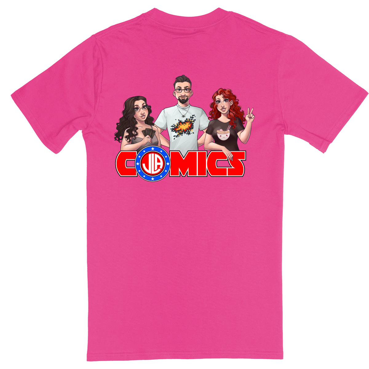 Standard Soft Style Unisex T-Shirt - Hot Pink - back