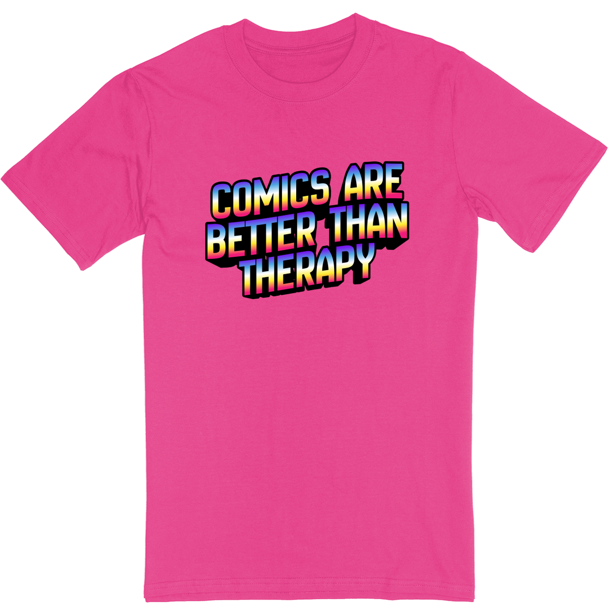 Standard Soft Style Unisex T-Shirt - Hot Pink - front***Hot Pink|||Standard Soft Style Unisex T-Shirt