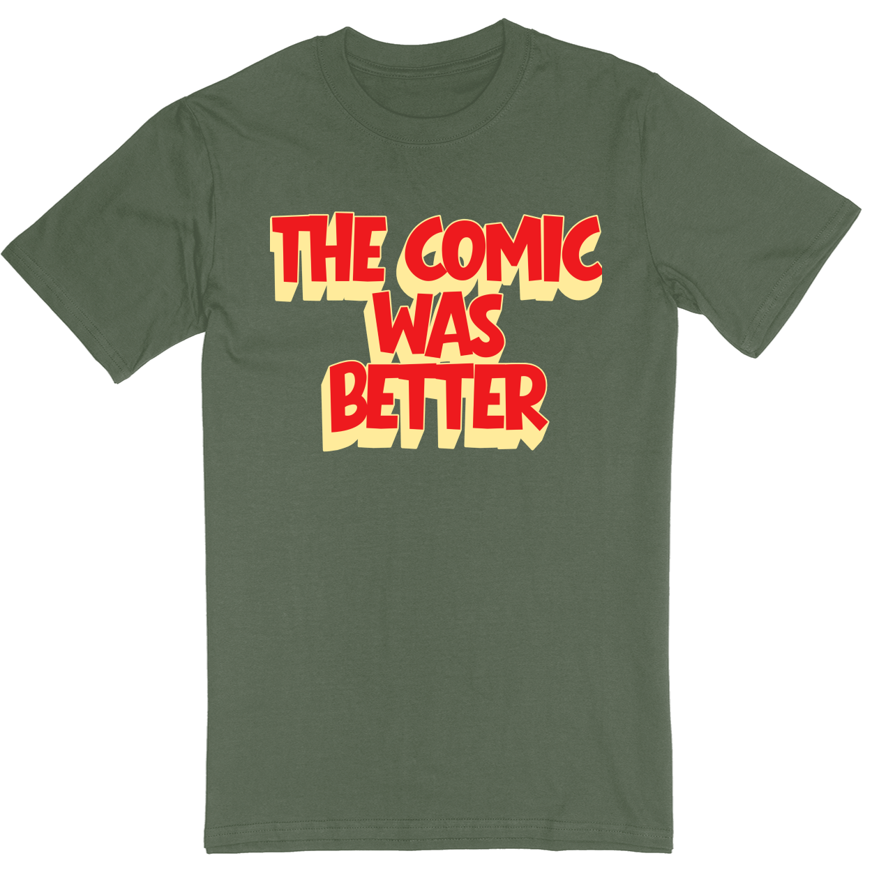 Standard Soft Style Unisex T-Shirt - Military Green - front***Military Green|||Standard Soft Style Unisex T-Shirt
