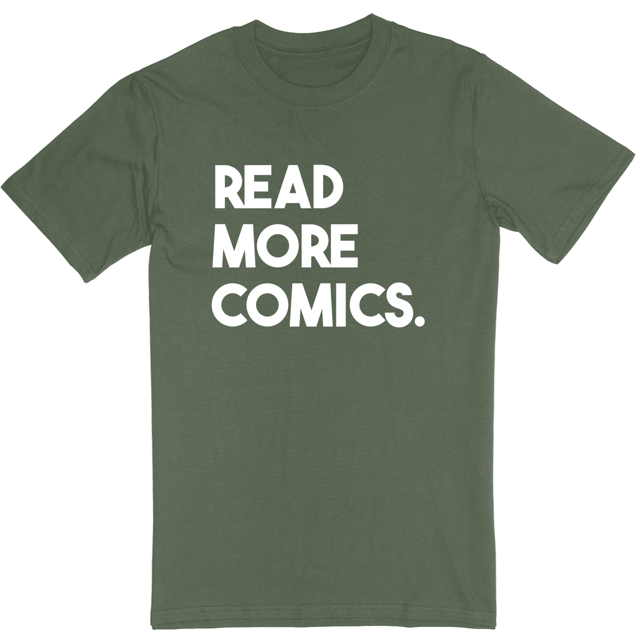Standard Soft Style Unisex T-Shirt - Military Green - front***Military Green|||Standard Soft Style Unisex T-Shirt