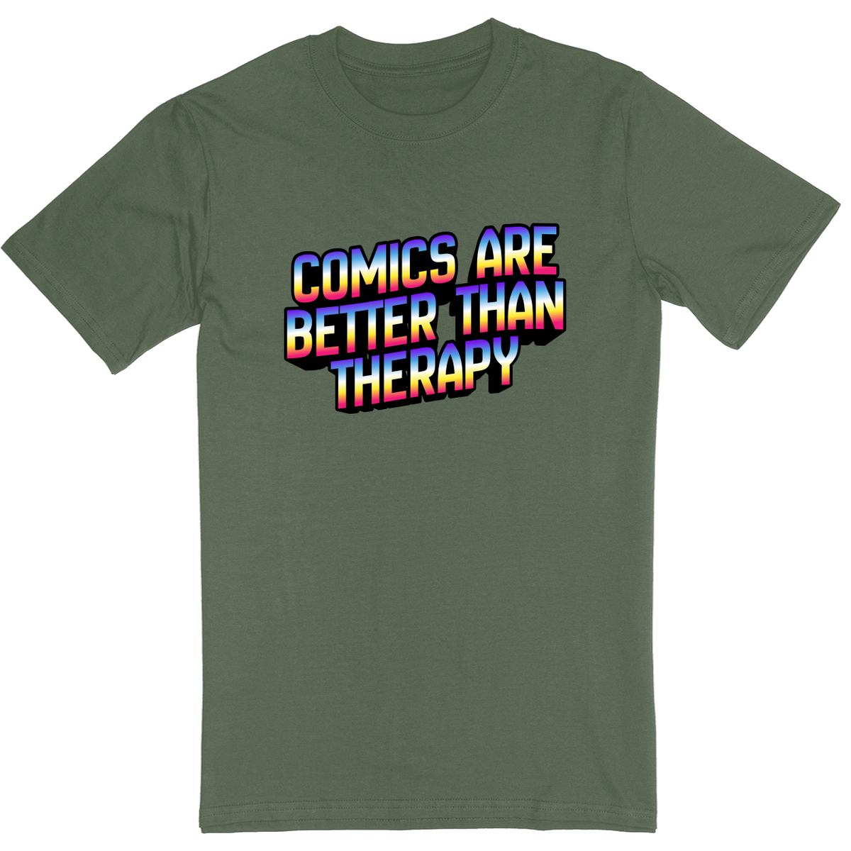 Standard Soft Style Unisex T-Shirt - Military Green - front***Military Green|||Standard Soft Style Unisex T-Shirt
