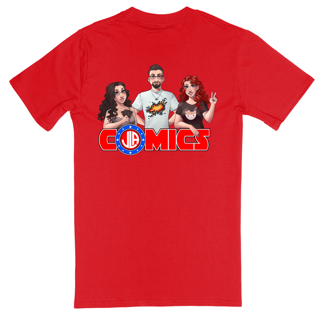 Standard Soft Style Unisex T-Shirt - Red - back***Red|||Standard Soft Style Unisex T-Shirt