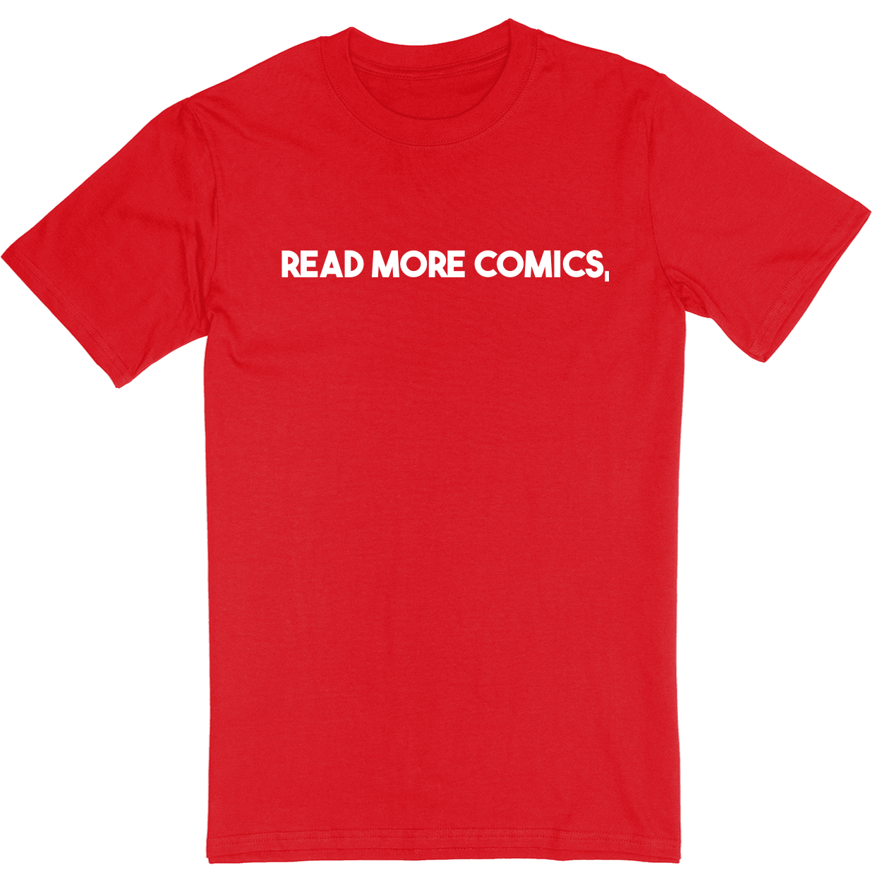 Standard Soft Style Unisex T-Shirt - Red - front***Red|||Standard Soft Style Unisex T-Shirt