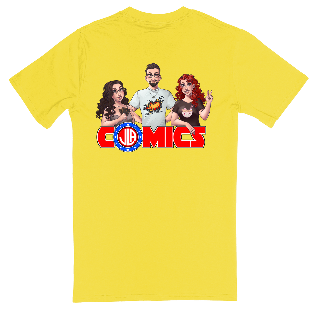 Standard Soft Style Unisex T-Shirt - Yellow - back***Yellow|||Standard Soft Style Unisex T-Shirt