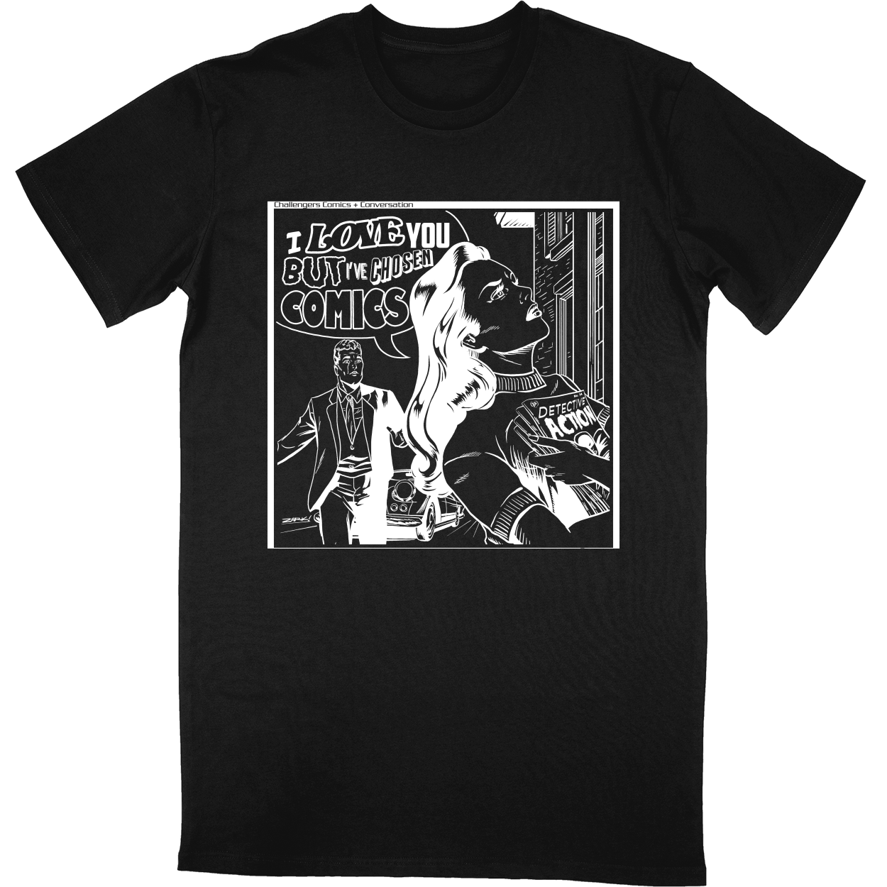 Tall Tee Soft Style - Black - front