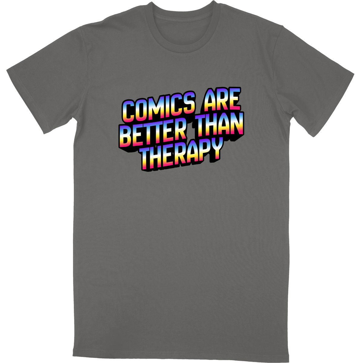 Tall Tee Soft Style - Charcoal - front***Charcoal|||Tall Tee Soft Style