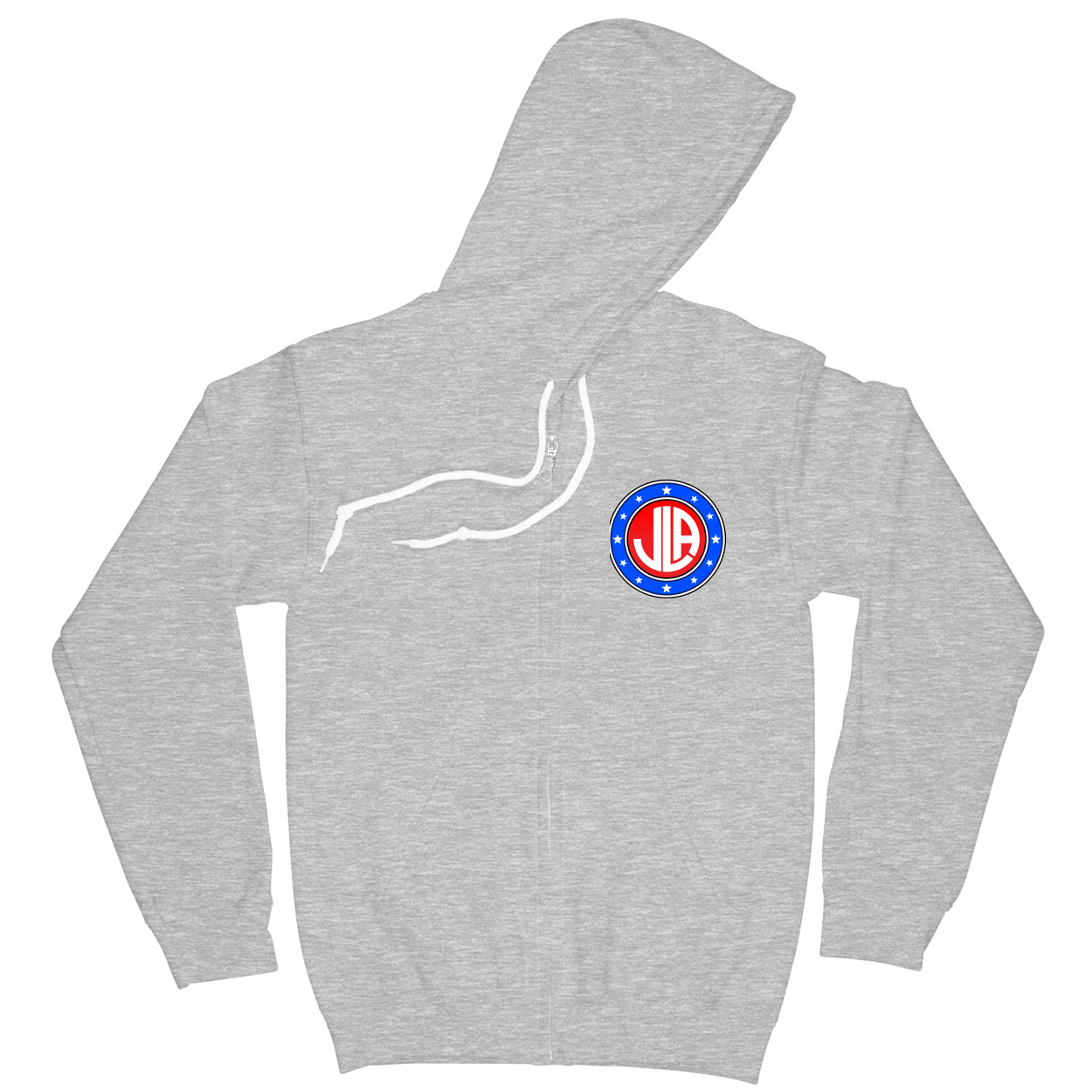 Zip Hoodie - Athletic Heather - front***Athletic Heather