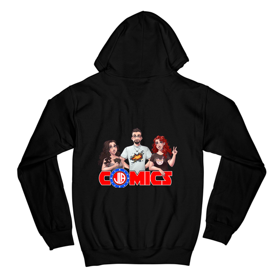 Zip Hoodie - Black - back