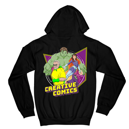 Zip Hoodie - Black - back