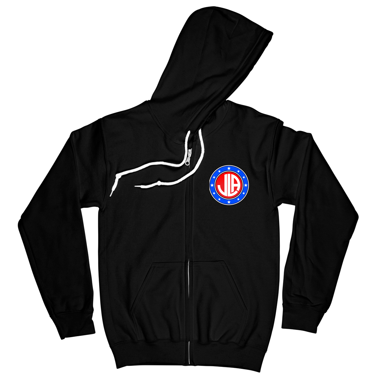 Zip Hoodie - Black - front