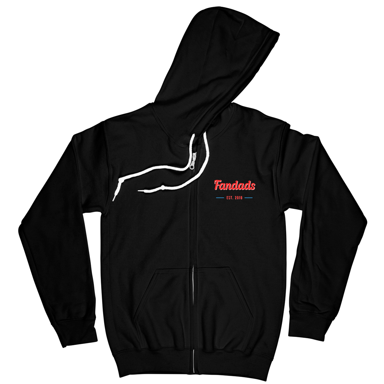Zip Hoodie - Black - front***Black