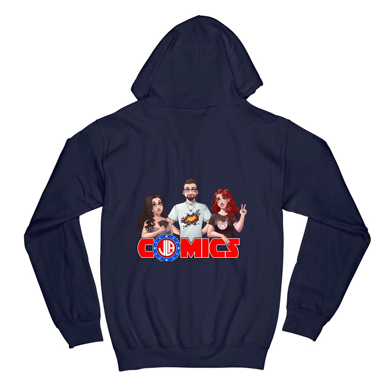 Zip Hoodie - Navy - back